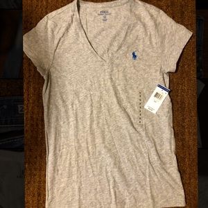Ralph Lauren Women’s V Neck Gray Small